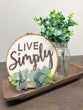 Live Simply Tray