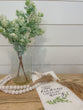 White Washed Bead Garland