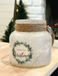 Wide Farmhouse Christmas Jar