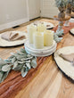 Distressed Double Candle Plate