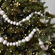 White Distressed Bead Garland